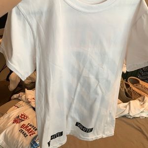 Mens OFF WHITE Virgil Abloh L White T Shirt